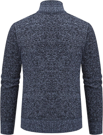 Men'S Cardigan Sweaters Casual Full Zip Sweaters Knitted Cardigan with Pockets