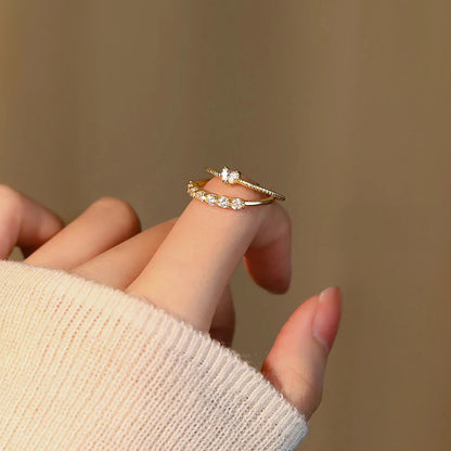 925 Sterling Silver round Zircon Rings